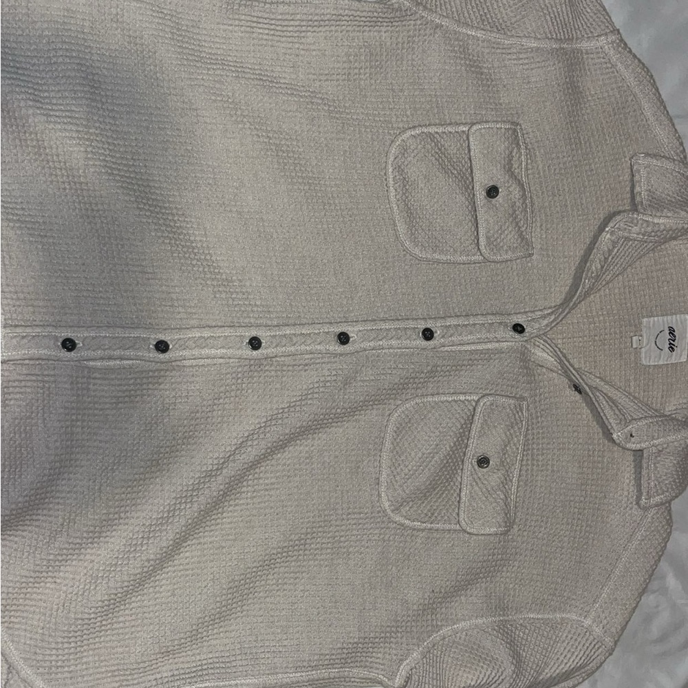 Aerie Cream Button Down Shirt
